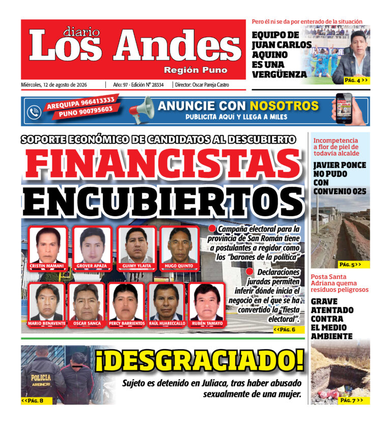 DIARIO LOS ANDES PUNO: 12/08/26