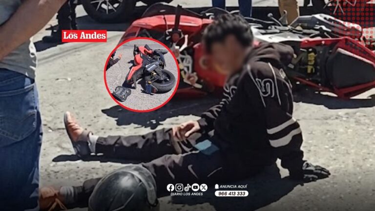 Motociclista resulta gravemente herido tras colisión en la Av. 54 de Cerro Colorado