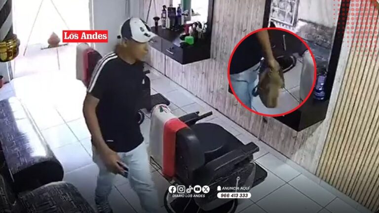Delincuente aprovecha descuido y hurta cartera dentro de barbería en Socabaya