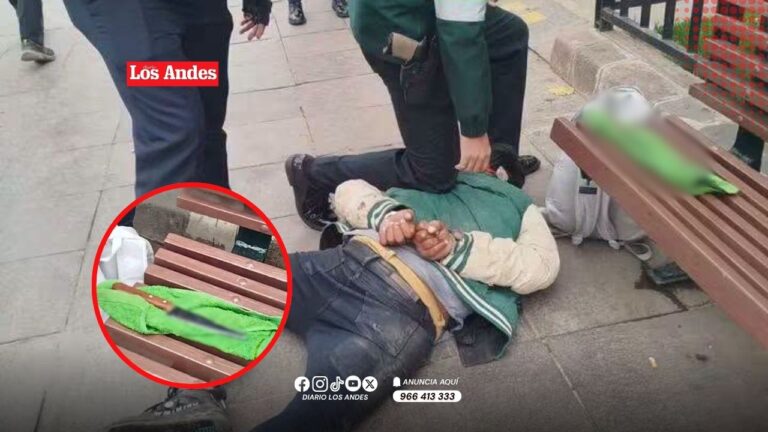 Cusco: Serenazgo y Policía intervienen a sujeto armado en avenida El Sol