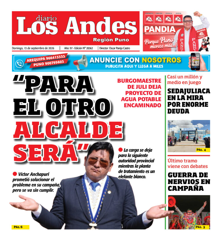 DIARIO LOS ANDES PUNO: 13/09/26