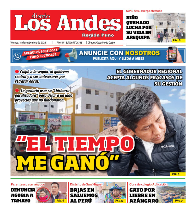 DIARIO LOS ANDES PUNO: 18/09/26
