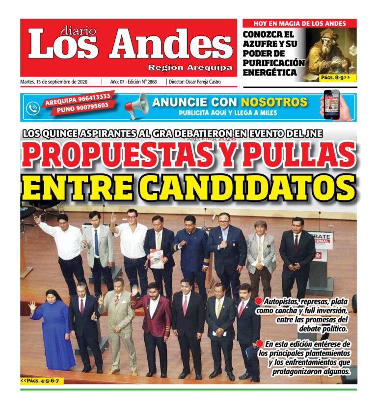 DIARIO LOS ANDES AREQUIPA: 15/09/26