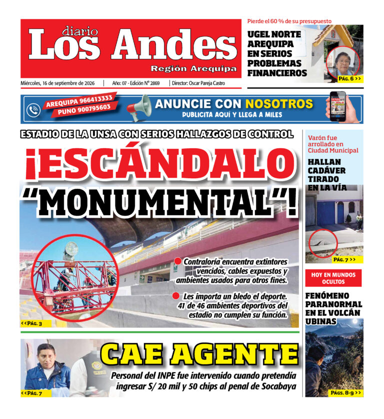 DIARIO LOS ANDES AREQUIPA: 16/09/26