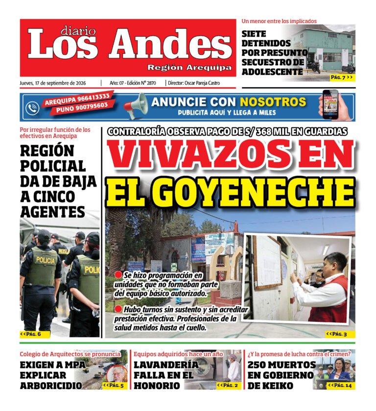 DIARIO LOS ANDES AREQUIPA: 17/09/26