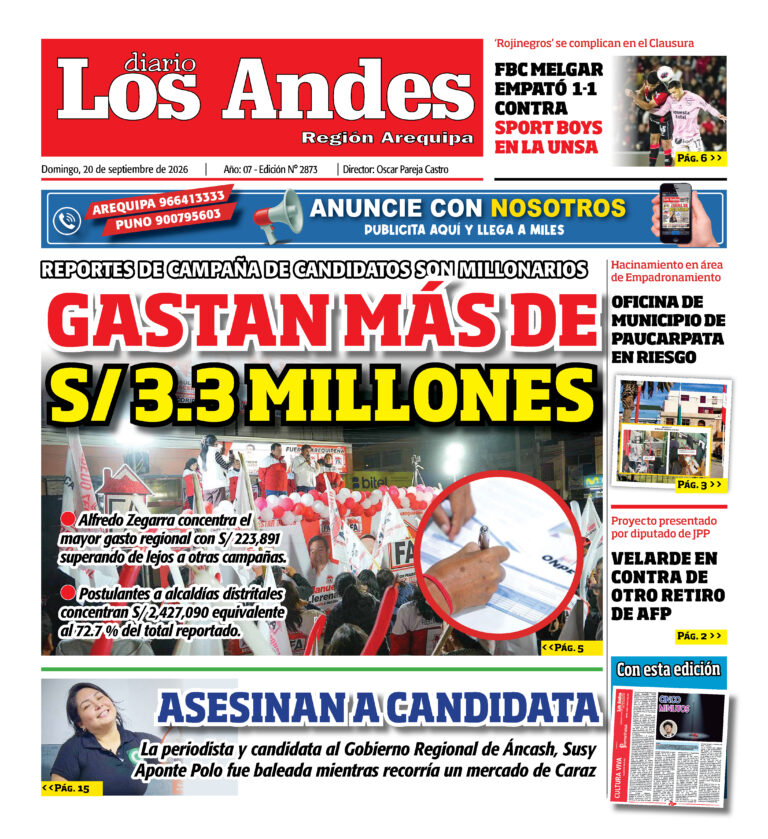 DIARIO LOS ANDES AREQUIPA: 20/09/26