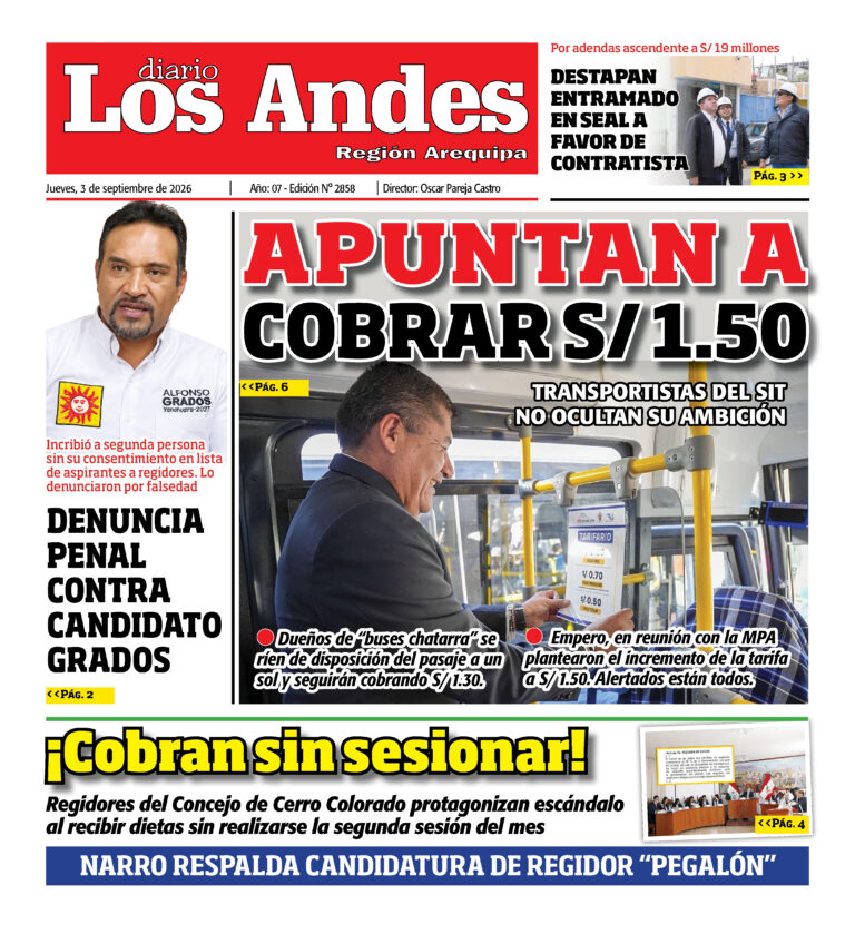 DIARIO LOS ANDES AREQUIPA: 03/09/26