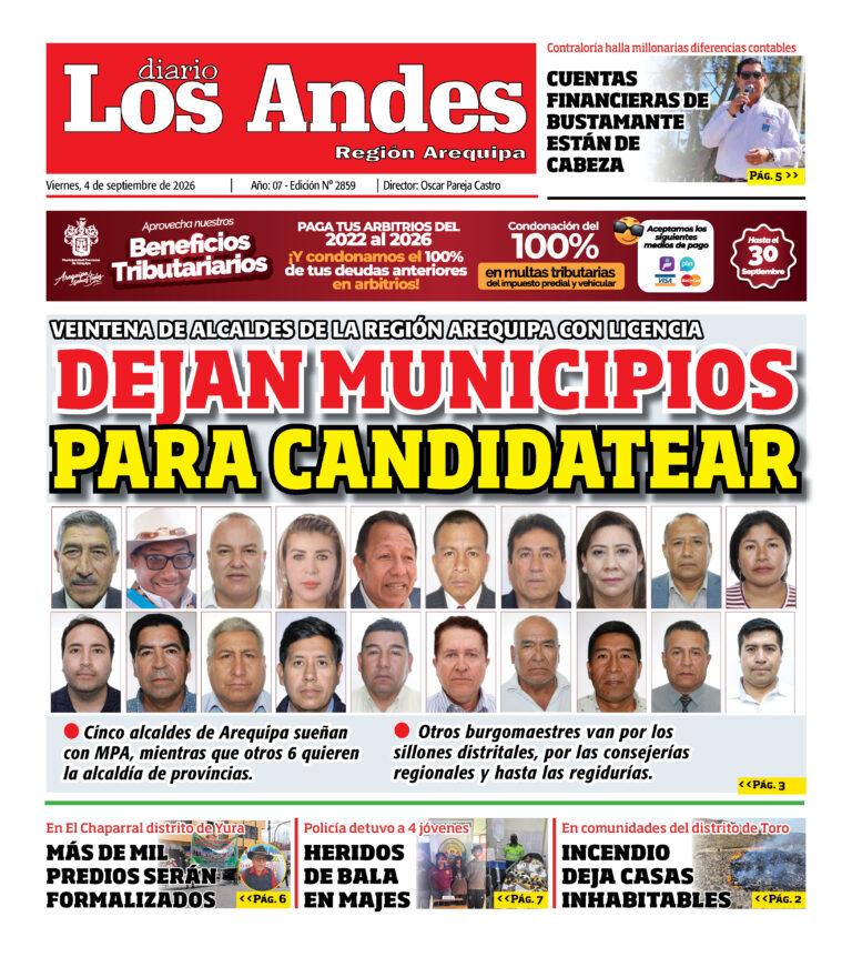 DIARIO LOS ANDES AREQUIPA: 04/09/26