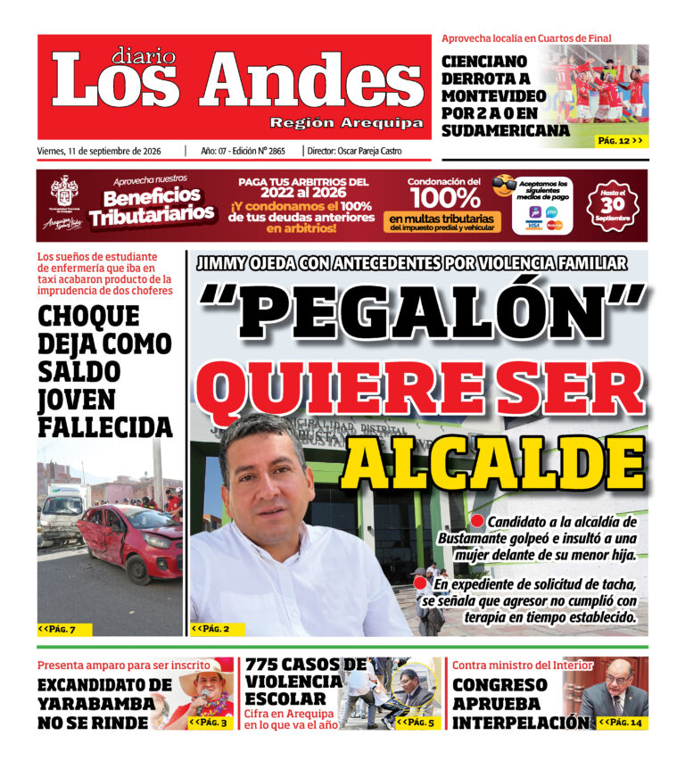 DIARIO LOS ANDES AREQUIPA: 11/09/26