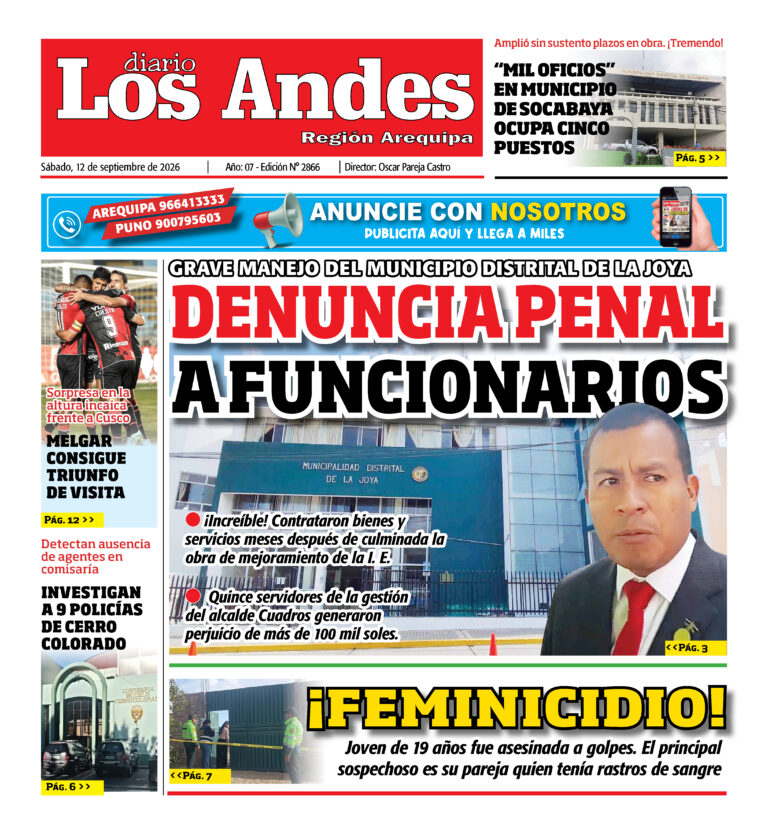 DIARIO LOS ANDES AREQUIPA: 12/09/26
