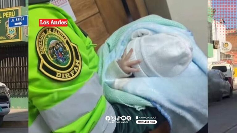Abandonan a bebé de 3 meses junto a vehículo incautado en Juliaca