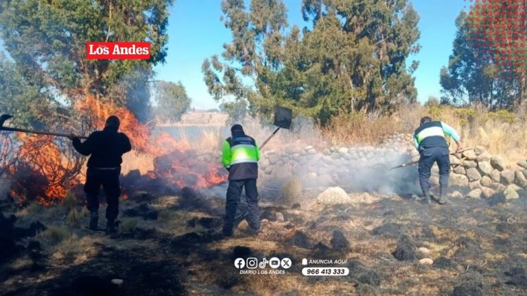Incendio consume vivienda y afecta dos hectáreas de pastizales en Yunguyo