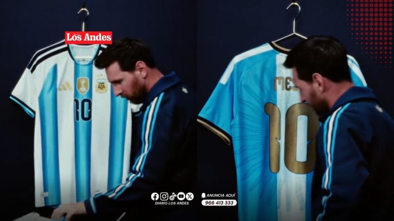 Messi presenta la camiseta especial que usará en su despedida de Argentina