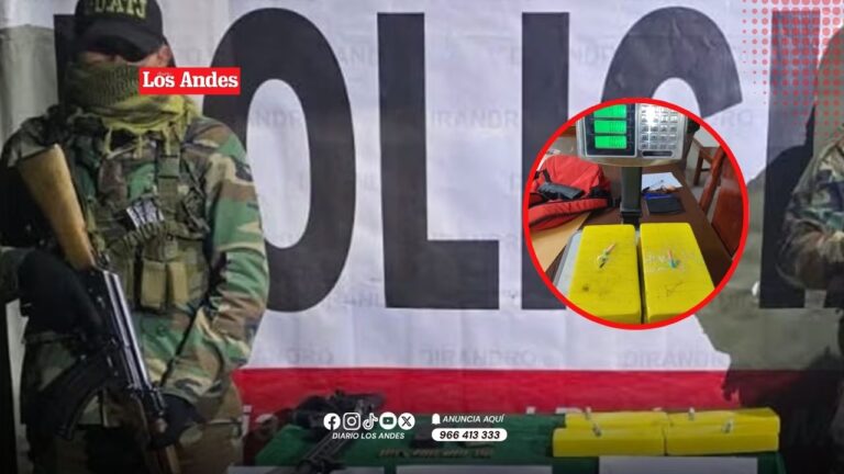 Policía decomisa más de cuatro kilos de cocaína e incauta fusil en Ayacucho