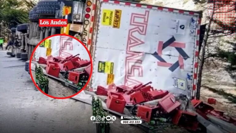 Huancayo: tráiler cargado de cerveza se despista en la Carretera Central
