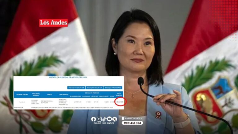 Keiko Fujimori recibió S/39,124.80 en su primer sueldo como presidenta