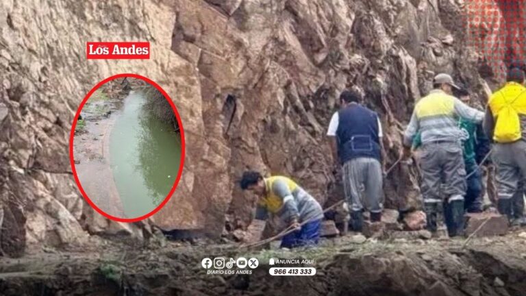 Arequipa: Fisura en antiguo canal de riego mantiene en riesgo cultivos en Mejía