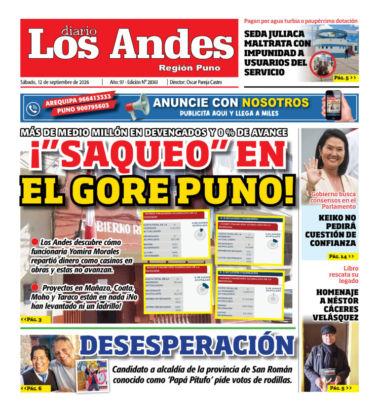 DIARIO LOS ANDES PUNO: 12/09/26