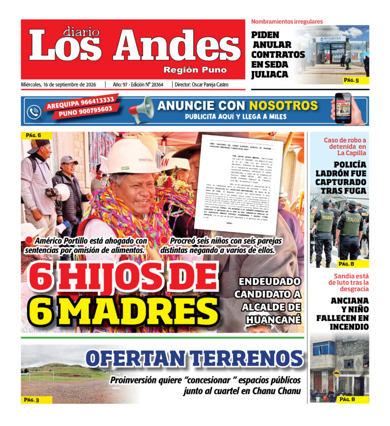 DIARIO LOS ANDES PUNO: 16/09/26