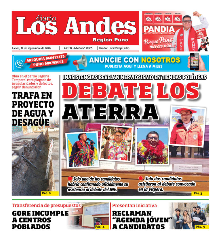 DIARIO LOS ANDES PUNO: 17/09/26