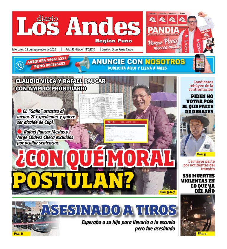 DIARIO LOS ANDES PUNO: 23/09/26