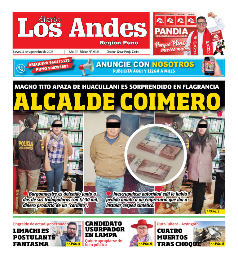 DIARIO LOS ANDES PUNO: 03/09/26