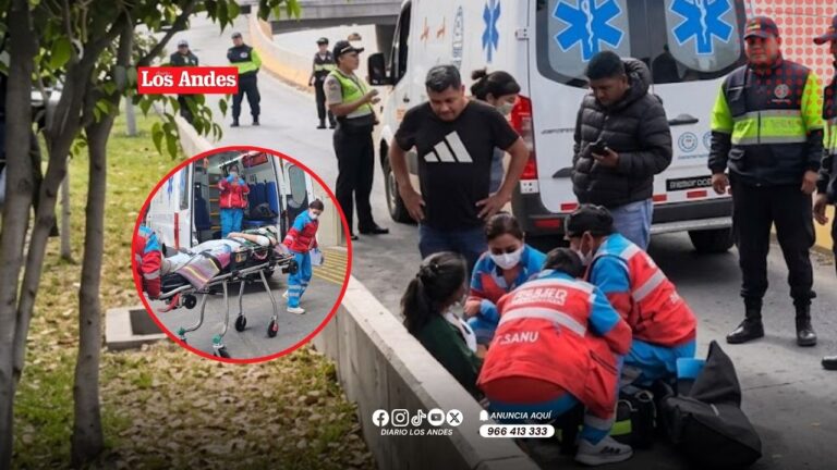 Universitaria se arroja de taxi en movimiento por temor a un secuestro en Bustamante y Rivero