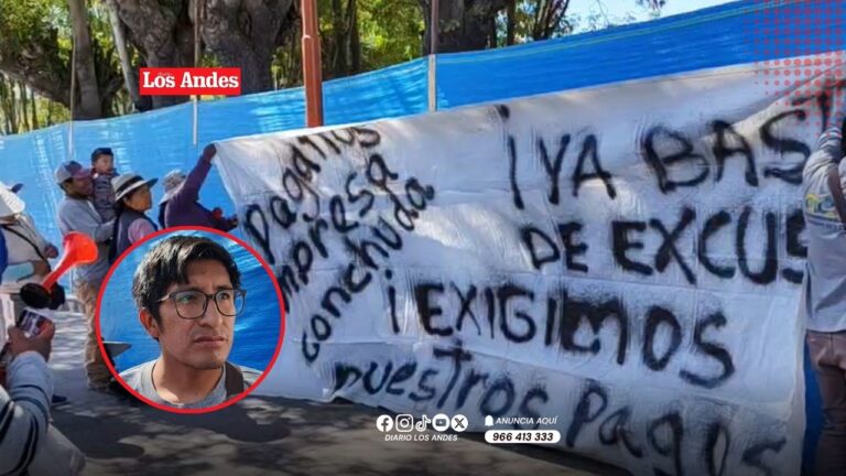 Proveedores de obra de saneamiento protestan contra la empresa Deyca por deuda de S/600 mil