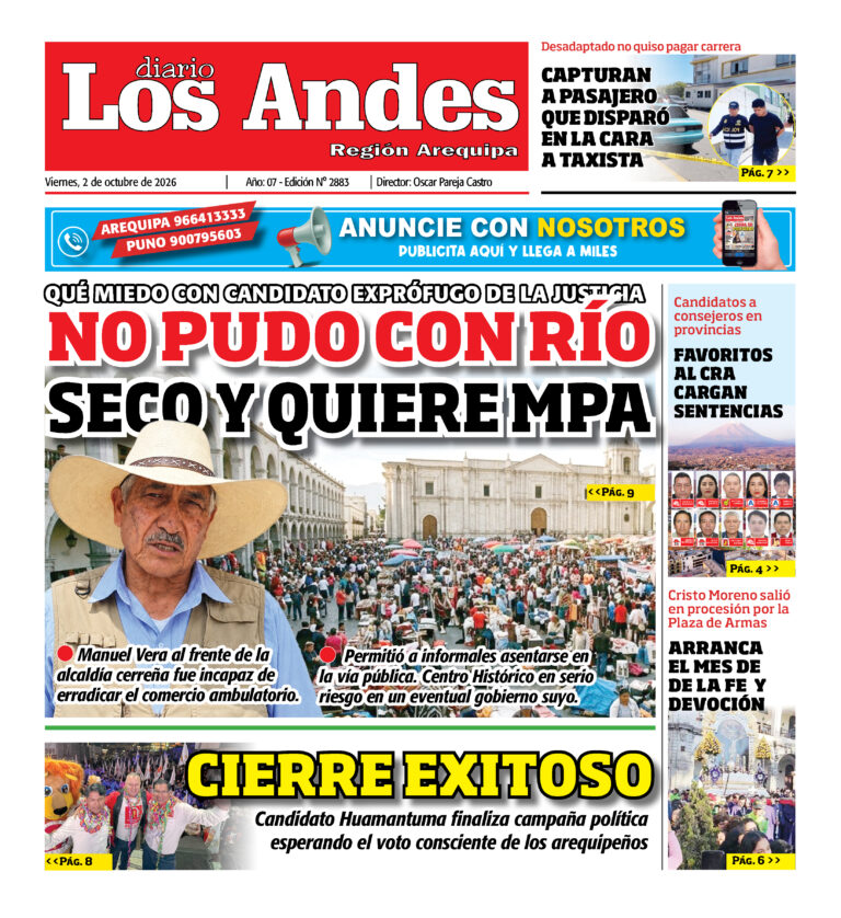 DIARIO LOS ANDES AREQUIPA: 02/10/26