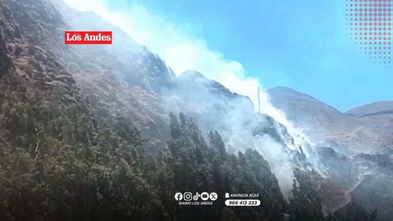 Incendio forestal destruye tres hectáreas de pastizales en Pampamarca