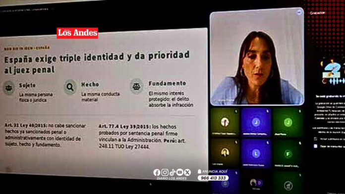 Especialistas del Poder Judicial participan en una conferencia sobre jurisprudencia ambiental y delitos contra el medio ambiente en el Perú.